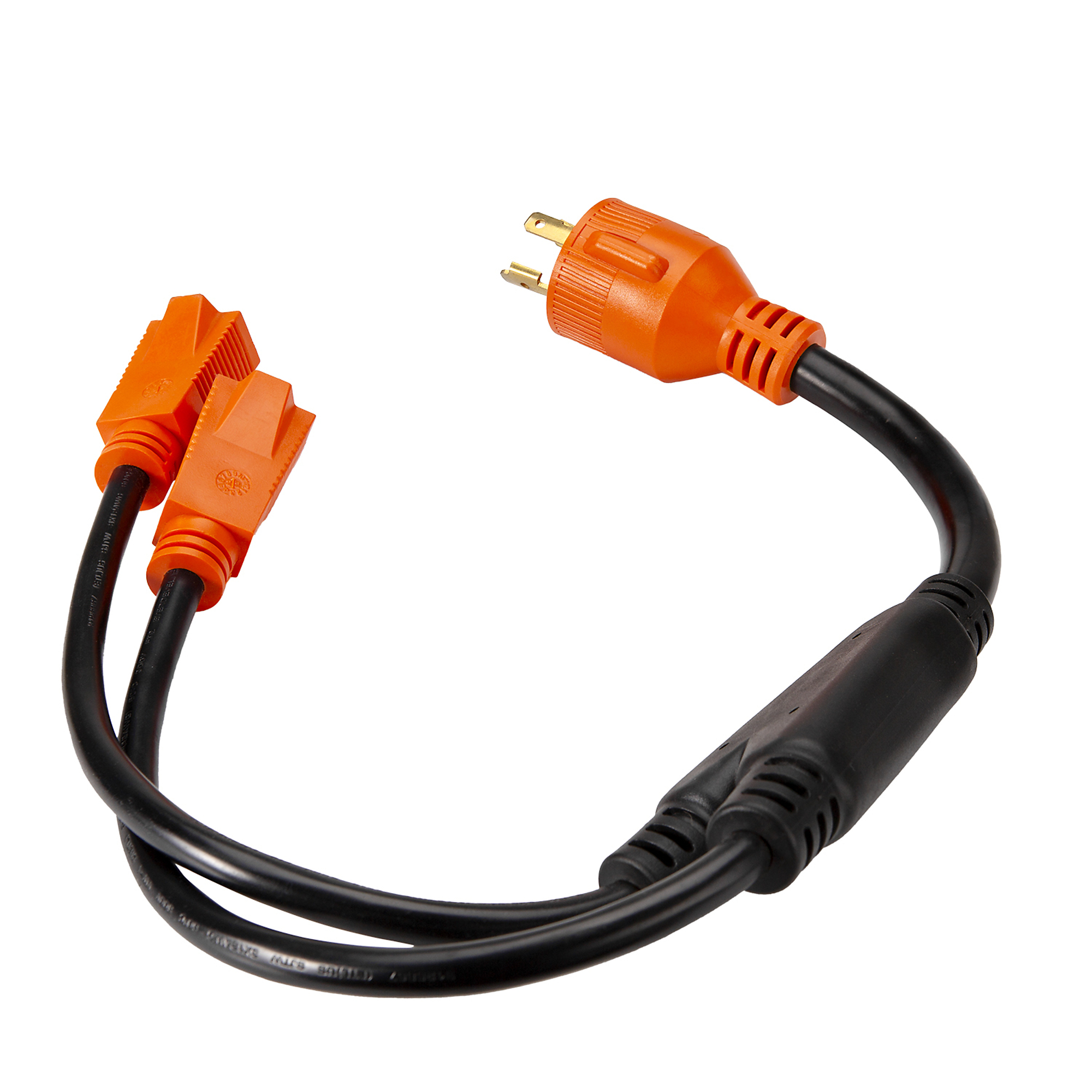 Power Sentry Y-Adapter — 30 Amps, 125/250V, L5-30P to (2) 5-15R Outlets, Model# EX-GY330152